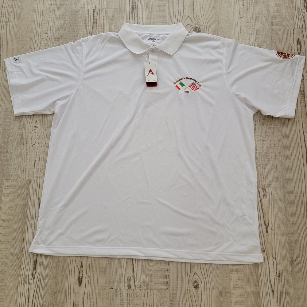 Antigua Golf Polo Shirt Featuring Embroidered "McSorley's Henessy Cup 2013"
